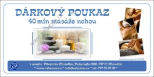 Dárkový poukaz na masáž nohou